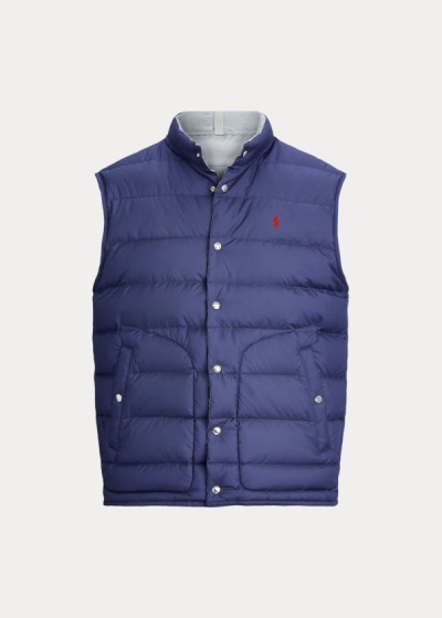 Men's Polo Ralph Lauren Reversible Down Vests | 943021LDR